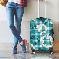 Aloha Hawaii Paniolo Teal Palaka Luggage Cover Coastal Rodeo LT7 - Polynesian Pride