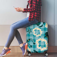 Aloha Hawaii Paniolo Teal Palaka Luggage Cover Coastal Rodeo LT7 - Polynesian Pride