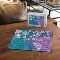 Dreamy Butterfly Polynesian Purple Teal Tribal Art Puzzle Floral Vibes LT7 - Polynesian Pride
