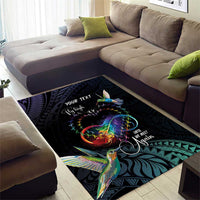 Polynesian Cancers Awareness Area Rug Hummingbird - Fly High Until We Meet Again LT7 - Polynesian Pride