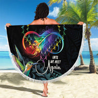 Polynesian Cancers Awareness Beach Blanket Hummingbird - Fly High Until We Meet Again LT7 - Polynesian Pride