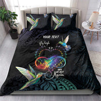 Polynesian Cancers Awareness Bedding Set Hummingbird - Fly High Until We Meet Again LT7 - Polynesian Pride