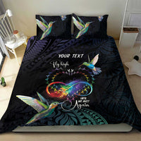 Polynesian Cancers Awareness Bedding Set Hummingbird - Fly High Until We Meet Again LT7 - Polynesian Pride