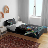 Polynesian Cancers Awareness Bedding Set Hummingbird - Fly High Until We Meet Again LT7 - Polynesian Pride