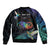 Polynesian Cancers Awareness Bomber Jacket Hummingbird - Fly High Until We Meet Again