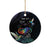 Polynesian Cancers Awareness Ceramic Ornament Hummingbird - Fly High Until We Meet Again