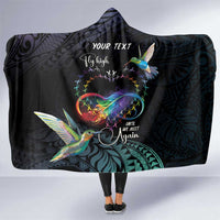 Polynesian Cancers Awareness Hooded Blanket Hummingbird - Fly High Until We Meet Again LT7 One Size Colorful - Polynesian Pride
