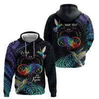Polynesian Cancers Awareness Hoodie Hummingbird - Fly High Until We Meet Again LT7 - Polynesian Pride