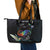 Polynesian Cancers Awareness Leather Tote Bag Hummingbird - Fly High Until We Meet Again