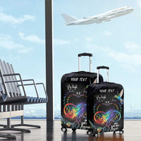 Polynesian Cancers Awareness Luggage Cover Hummingbird - Fly High Until We Meet Again LT7 - Polynesian Pride