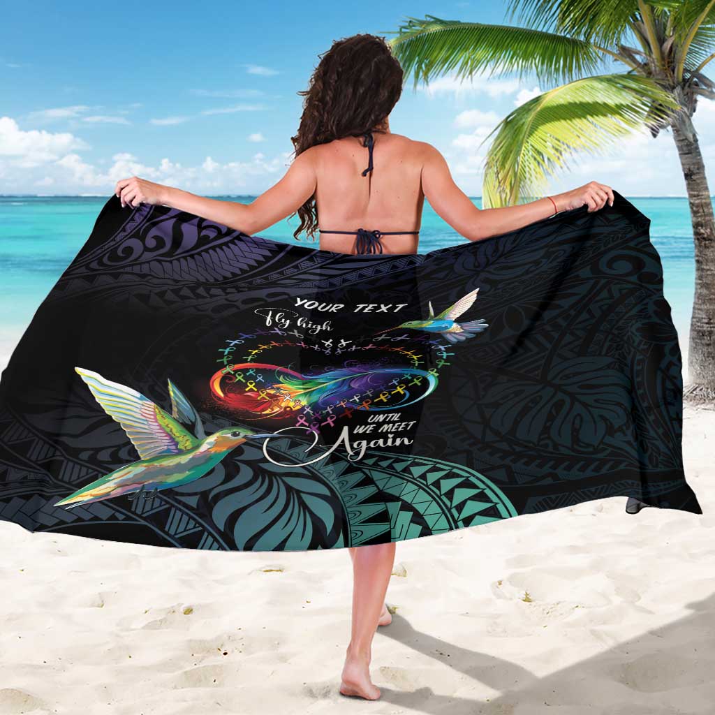 Polynesian Cancers Awareness Sarong Hummingbird - Fly High Until We Meet Again LT7 - Polynesian Pride