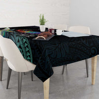 Polynesian Cancers Awareness Tablecloth Hummingbird - Fly High Until We Meet Again LT7 - Polynesian Pride