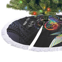 Polynesian Cancers Awareness Tree Skirt Hummingbird - Fly High Until We Meet Again LT7 - Polynesian Pride