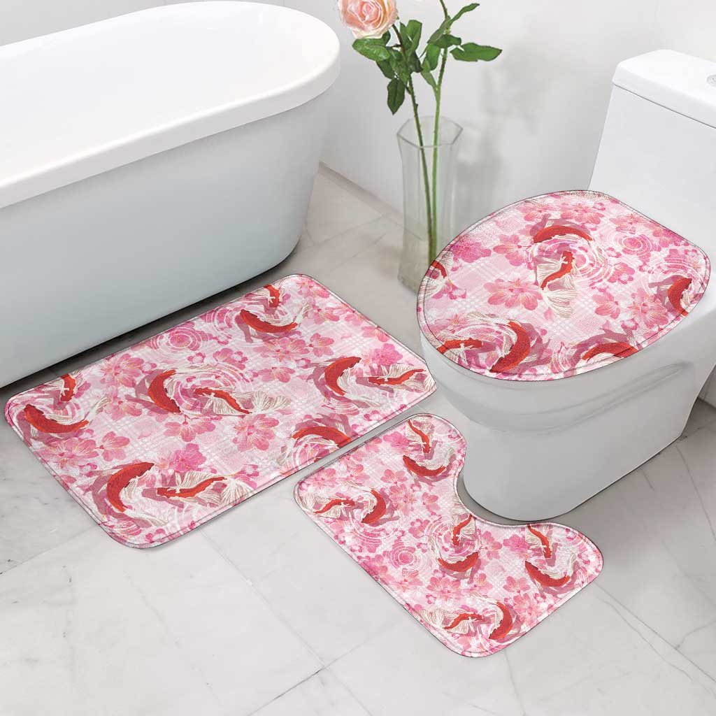 Pink Palaka Hawaii Aloha Bathroom Set Koi Pond Mix Sakura LT7 - Polynesian Pride