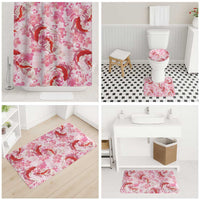 Pink Palaka Hawaii Aloha Bathroom Set Koi Pond Mix Sakura LT7 - Polynesian Pride