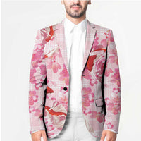 Pink Palaka Hawaii Aloha Blazer Koi Pond Mix Sakura LT7 - Polynesian Pride