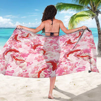 Pink Palaka Hawaii Aloha Sarong Koi Pond Mix Sakura LT7 - Polynesian Pride