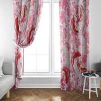 Pink Palaka Hawaii Aloha Window Curtain Koi Pond Mix Sakura LT7 - Polynesian Pride