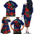 New Zealand Family Matching Off Shoulder Long Sleeve Dress and Hawaiian Shirt Tui Couple with Pohutukawa LT7 - Polynesian Pride