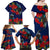 New Zealand Family Matching Off Shoulder Maxi Dress and Hawaiian Shirt Tui Couple with Pohutukawa LT7 - Polynesian Pride