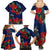 New Zealand Family Matching Summer Maxi Dress and Hawaiian Shirt Tui Couple with Pohutukawa LT7 - Polynesian Pride