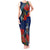 New Zealand Tank Maxi Dress Tui Couple with Pohutukawa LT7 Women Blue - Polynesian Pride