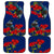 New Zealand Pohutukawa with Tui Birds Car Mats Version 2 LT7 - Polynesian Pride