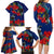 New Zealand Pohutukawa with Tui Birds Family Matching Long Sleeve Bodycon Dress and Hawaiian Shirt Version 2 LT7 - Polynesian Pride