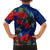 New Zealand Pohutukawa with Tui Birds Family Matching Off Shoulder Maxi Dress and Hawaiian Shirt Version 2 LT7 - Polynesian Pride