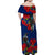 New Zealand Pohutukawa with Tui Birds Family Matching Off Shoulder Maxi Dress and Hawaiian Shirt Version 2 LT7 - Polynesian Pride