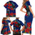 New Zealand Pohutukawa with Tui Birds Family Matching Short Sleeve Bodycon Dress and Hawaiian Shirt Version 2 LT7 - Polynesian Pride