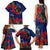 New Zealand Pohutukawa with Tui Birds Family Matching Tank Maxi Dress and Hawaiian Shirt Version 2 LT7 - Polynesian Pride