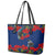 New Zealand Pohutukawa with Tui Birds Leather Tote Bag Version 2 LT7 - Polynesian Pride