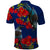 New Zealand Pohutukawa with Tui Birds Polo Shirt Version 2 LT7 - Polynesian Pride