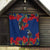 New Zealand Pohutukawa with Tui Birds Quilt Version 2 LT7 - Polynesian Pride