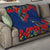 New Zealand Pohutukawa with Tui Birds Quilt Version 2 LT7 - Polynesian Pride