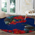 New Zealand Pohutukawa with Tui Birds Round Carpet Version 2 LT7 - Polynesian Pride