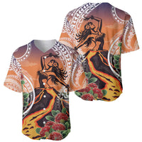Hawaii Women's Day Tribal Baseball Jersey Pele Honua Mea LT7 - Polynesian Pride
