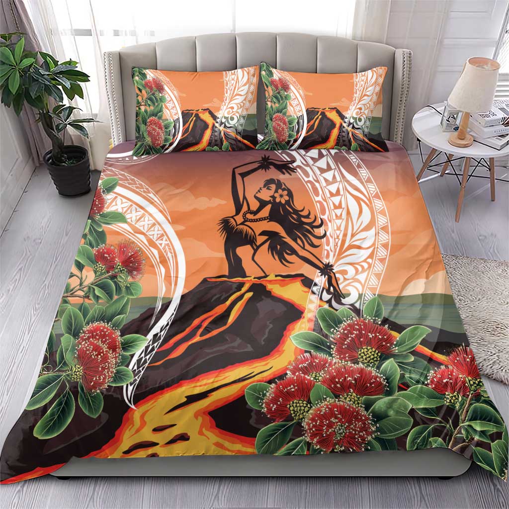 Hawaii Women's Day Tribal Bedding Set Pele Honua Mea LT7 - Polynesian Pride
