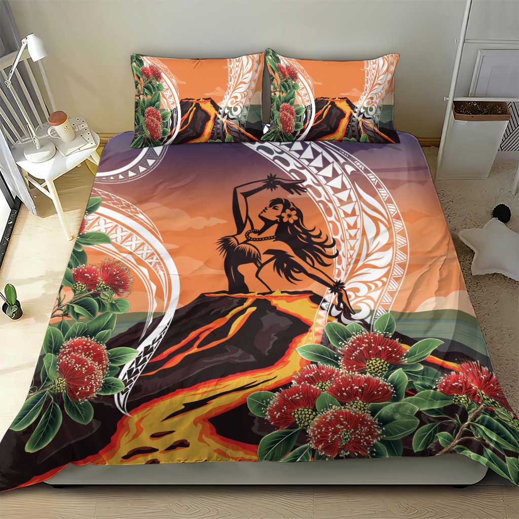 Hawaii Women's Day Tribal Bedding Set Pele Honua Mea LT7 - Polynesian Pride