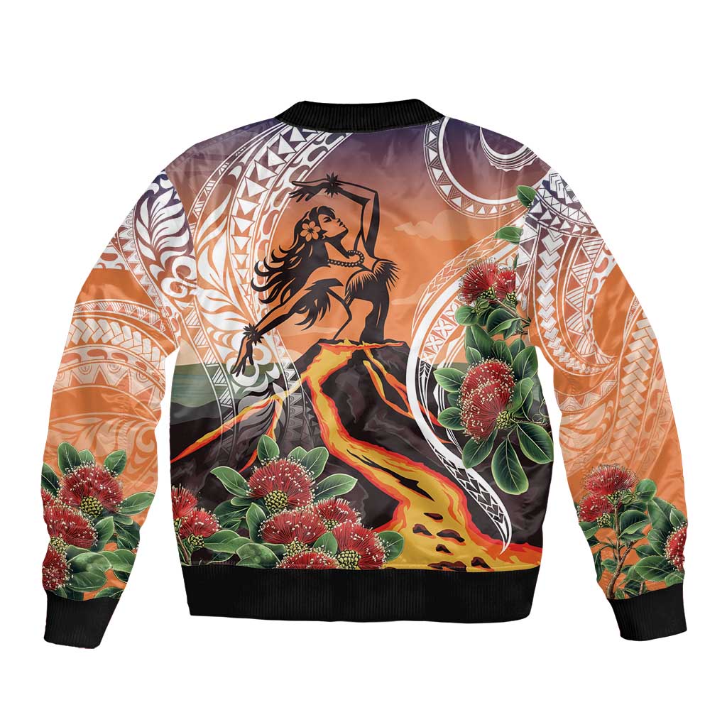 Hawaii Women's Day Tribal Bomber Jacket Pele Honua Mea LT7 - Polynesian Pride