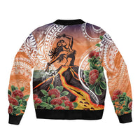 Hawaii Women's Day Tribal Bomber Jacket Pele Honua Mea LT7 - Polynesian Pride