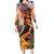 Hawaii Women's Day Tribal Family Matching Long Sleeve Bodycon Dress and Hawaiian Shirt Pele Honua Mea