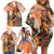 Hawaii Women's Day Tribal Family Matching Off Shoulder Short Dress and Hawaiian Shirt Pele Honua Mea