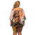 Hawaii Women's Day Tribal Family Matching Off Shoulder Short Dress and Hawaiian Shirt Pele Honua Mea