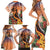 Hawaii Women's Day Tribal Family Matching Short Sleeve Bodycon Dress and Hawaiian Shirt Pele Honua Mea