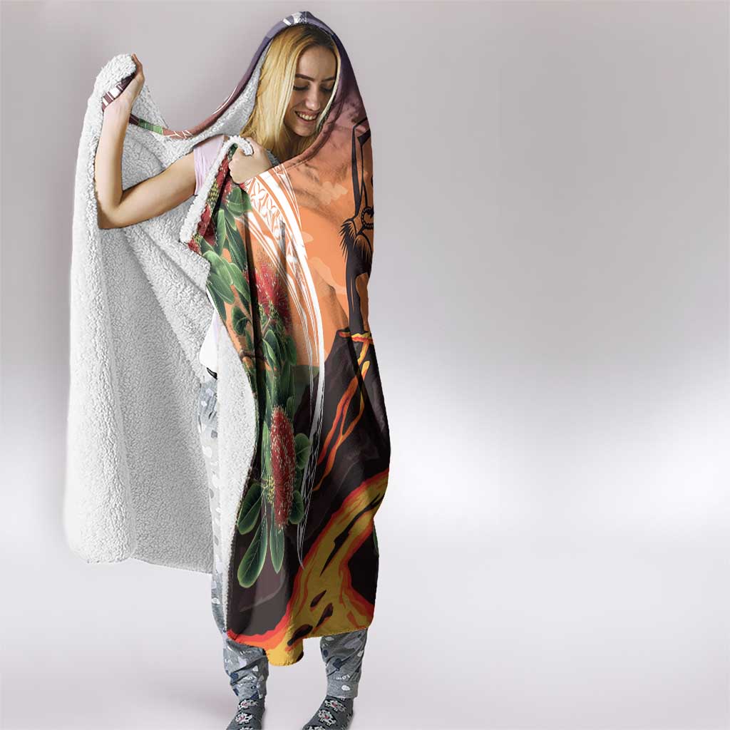 Hawaii Women's Day Tribal Hooded Blanket Pele Honua Mea LT7 - Polynesian Pride