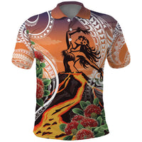 Hawaii Women's Day Tribal Polo Shirt Pele Honua Mea LT7 Art - Polynesian Pride