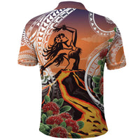 Hawaii Women's Day Tribal Polo Shirt Pele Honua Mea LT7 - Polynesian Pride