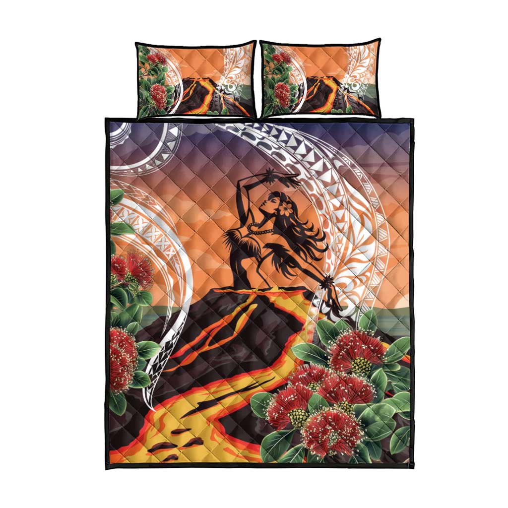 Hawaii Women's Day Tribal Quilt Bed Set Pele Honua Mea LT7 - Polynesian Pride